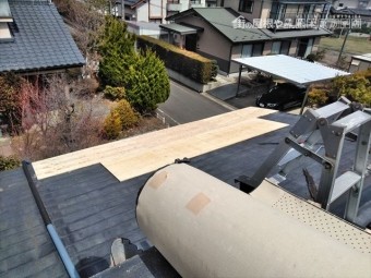 松本市波田K邸屋根葺き替え