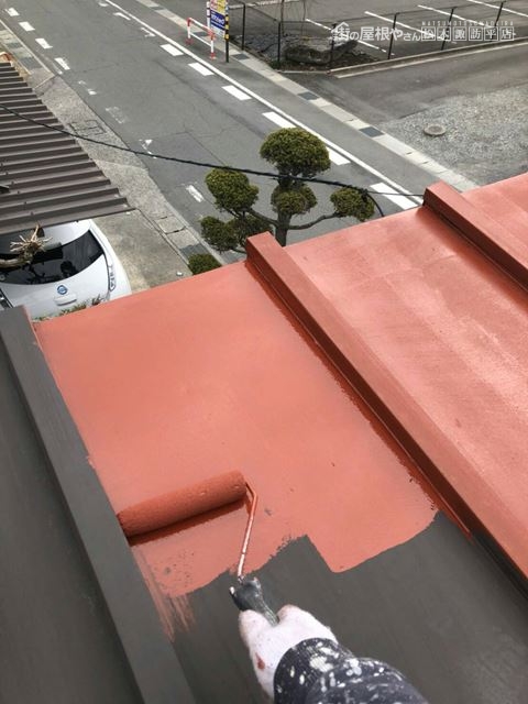 諏訪市中洲M邸屋根塗装ケレンサビ止め