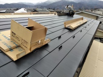 松本市波田K邸屋根葺き替え