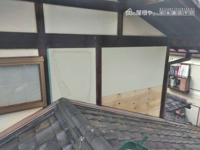 松本市元町漆喰補修