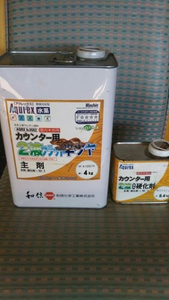 安曇野市穂高 カウンター塗装