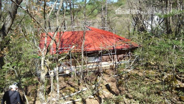 茅野市北山U邸別荘屋根塗装