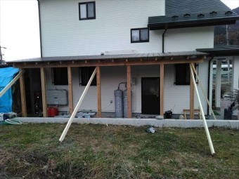 安曇野市堀金T邸 木造差し掛け