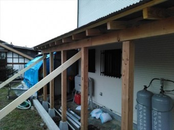 安曇野市堀金T邸 木造差し掛け