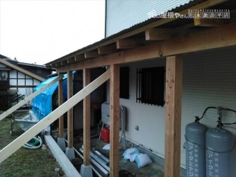 安曇野市堀金T邸 木造差し掛け