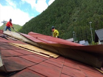 台風被害屋根工事