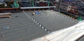 折半屋根カバー工事