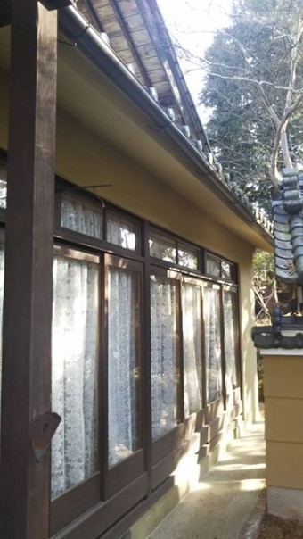 松本市梓川 雨樋交換