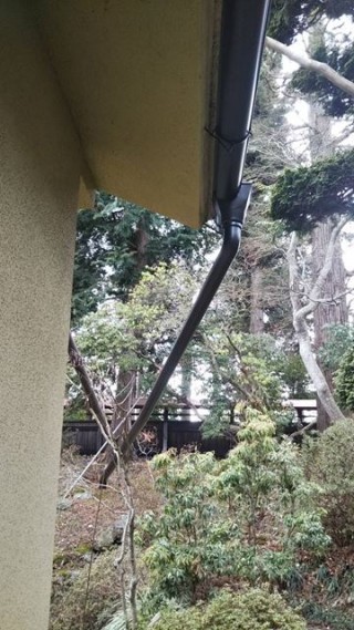 松本市梓川 雨樋交換