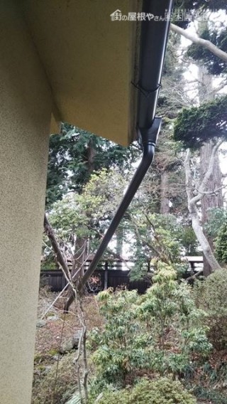 松本市梓川 雨樋交換