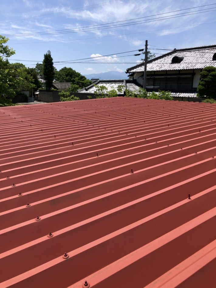 安曇野市折半屋根塗装 (15)