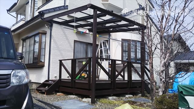 塩尻市広丘M邸ポリカ張替え