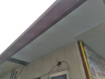 塩尻市緑ヶ丘 軒天塗装