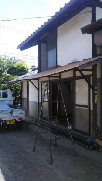 松本市梓川H邸庇工事