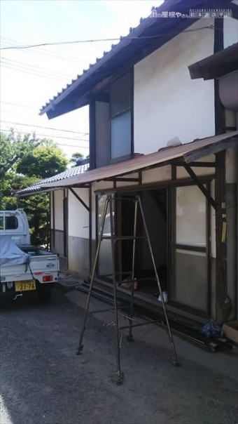 松本市梓川H邸庇工事