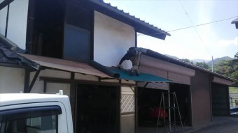 松本市梓川H邸庇工事