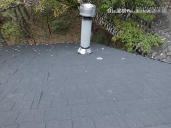 茅野市北山A邸屋根葺き替え施工中