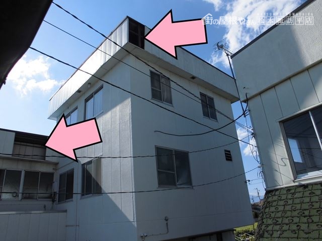松本市寿アルミパネル飛散