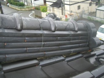 塩尻市大門T様瓦積み直し