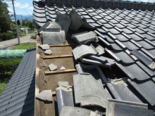 屋根瓦補修