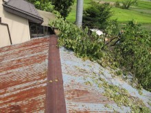 安曇野市三郷 倉庫屋根葺き替え