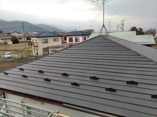 曇野市三郷 屋根 AT横葺