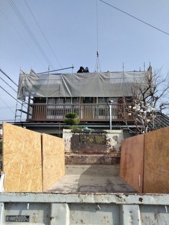 松本市両島 瓦から板金 葺き替え
