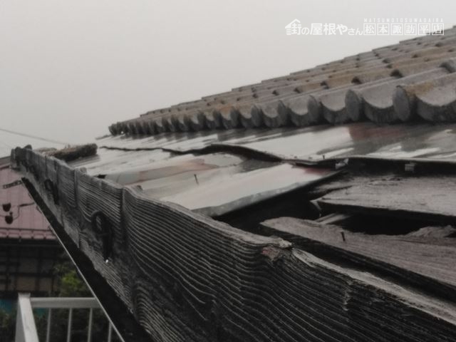 諏訪郡原村台風トタン