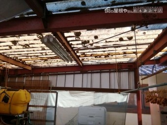 豊科ポリカ屋根