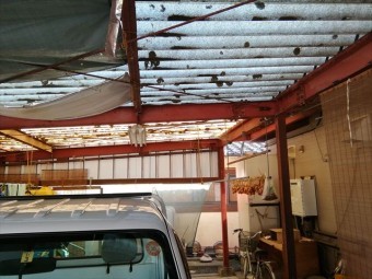豊科ポリカ屋根