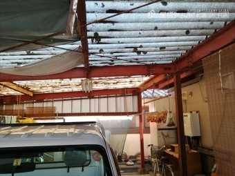 豊科ポリカ屋根