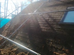 諏訪山荘屋根壁修繕