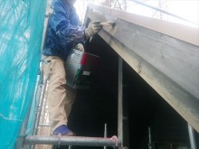 諏訪山荘屋根壁修繕