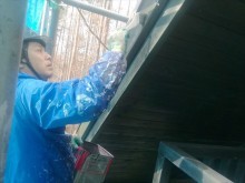 諏訪山荘屋根壁修繕
