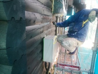 諏訪山荘屋根壁修繕