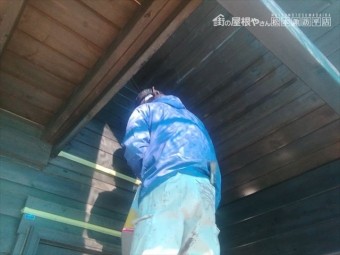 諏訪山荘屋根壁修繕