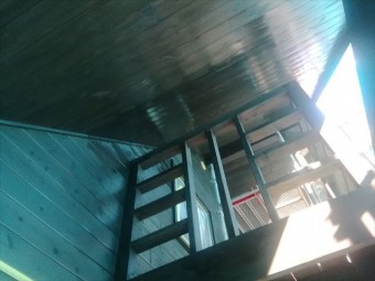 諏訪山荘屋根壁修繕