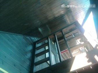 諏訪山荘屋根壁修繕