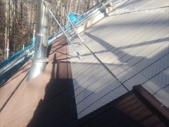 諏訪山荘屋根壁修繕