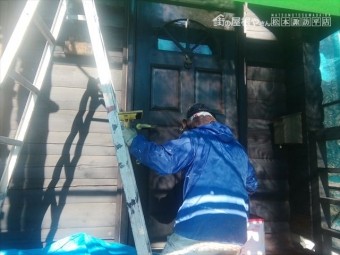 諏訪山荘屋根壁修繕