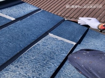 松本市波田F邸屋根塗装