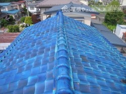 屋根葺き替え 瓦をおろして