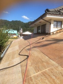 北安曇郡池田町S邸瓦おろし