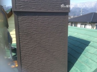 松本市梓川M邸煙突サイディング