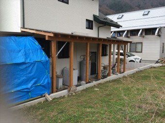 安曇野市堀金T邸 木造差し掛け