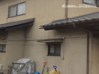 塩尻市広丘雨樋交換
