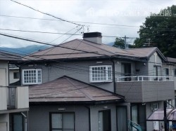 諏訪市屋根塗装施工前