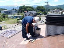 諏訪市屋根塗装