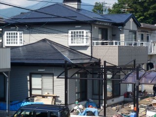 諏訪市屋根塗装完成