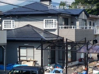 諏訪市屋根塗装完成